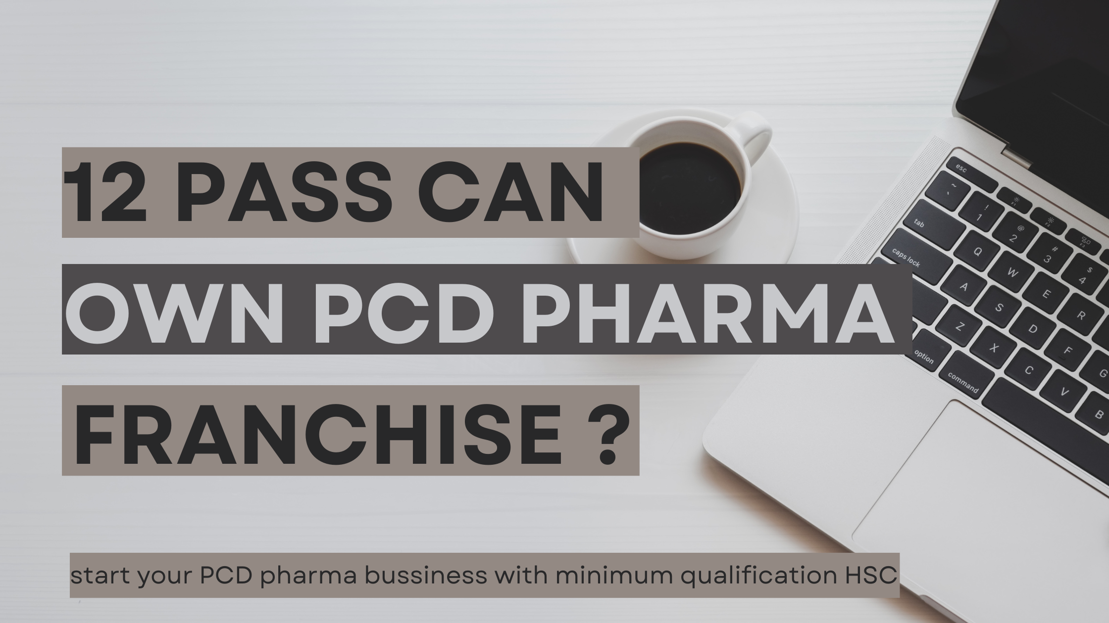 12th is Minimum Qualification to Start a PCD Pharma Franchise