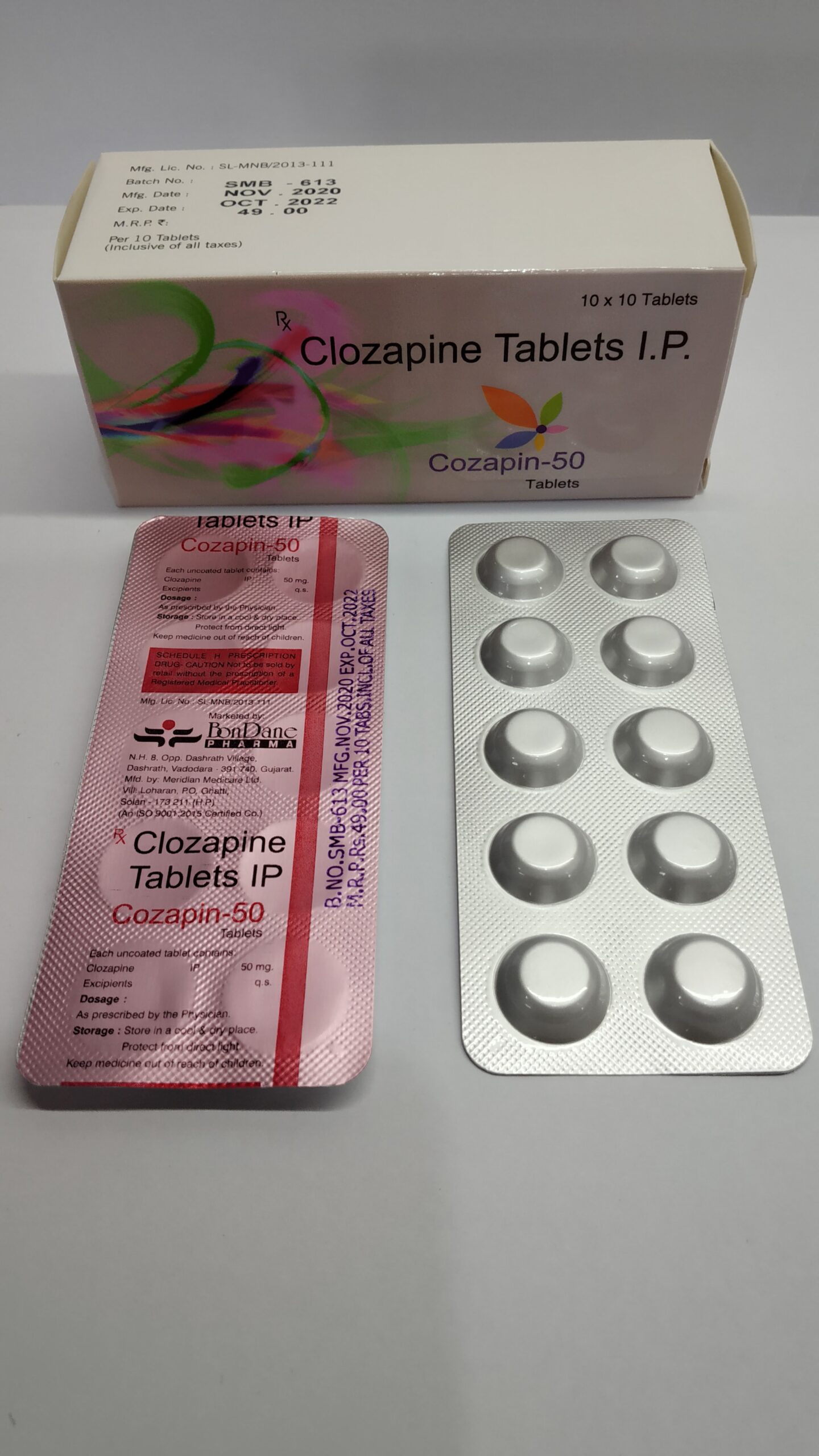 clozapine 50 mg 
cozapin 50 tab