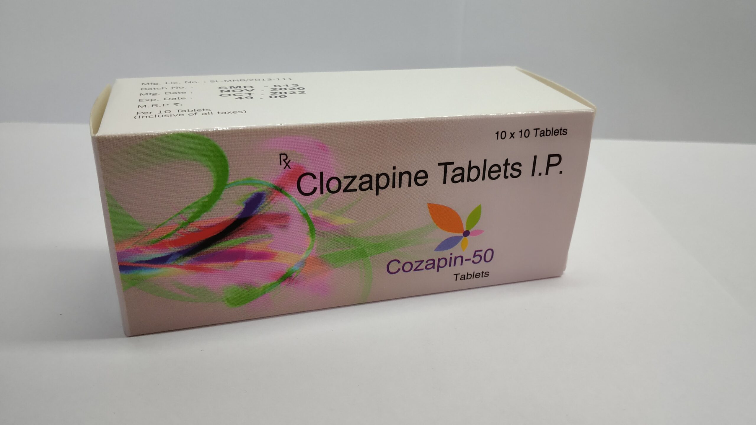 Cozapin 50 Tab (Clozapine 50 mg) – Effective Schizophrenia Treatment at Affordable Price